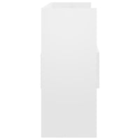 Credenza Bianco Lucido 105x30x70 cm in Legno Multistrato 808383