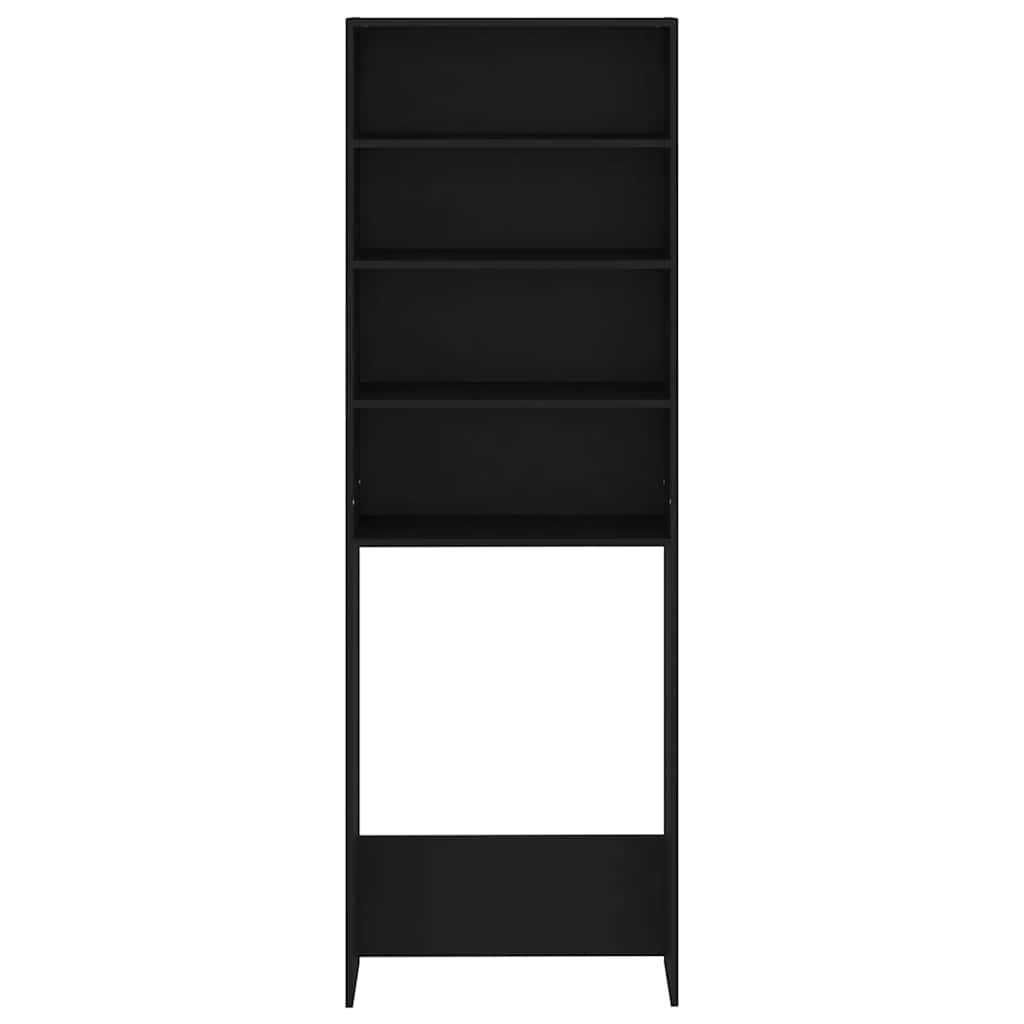 Mobile per Lavatrice Nero 64x24x190 cm 808405