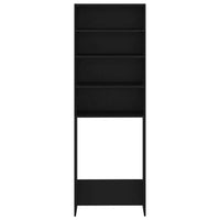 Mobile per Lavatrice Nero 64x24x190 cm 808405