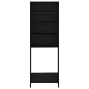 Mobile per Lavatrice Nero 64x24x190 cm 808405