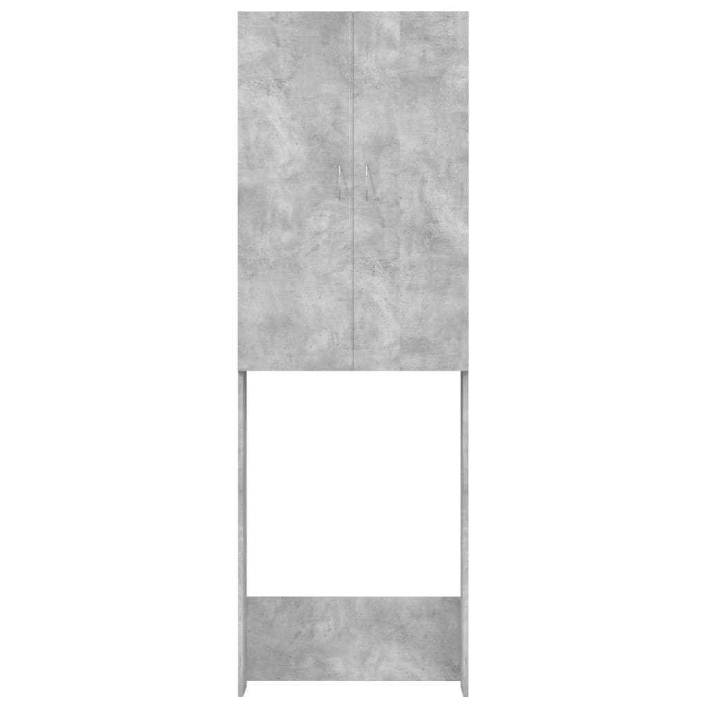 Mobile per Lavatrice Grigio Cemento 64x25,5x190 cm 808417