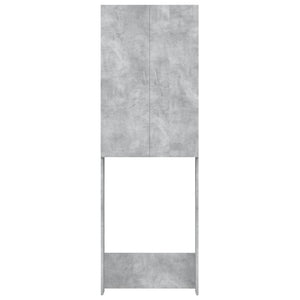 Mobile per Lavatrice Grigio Cemento 64x25,5x190 cm 808417