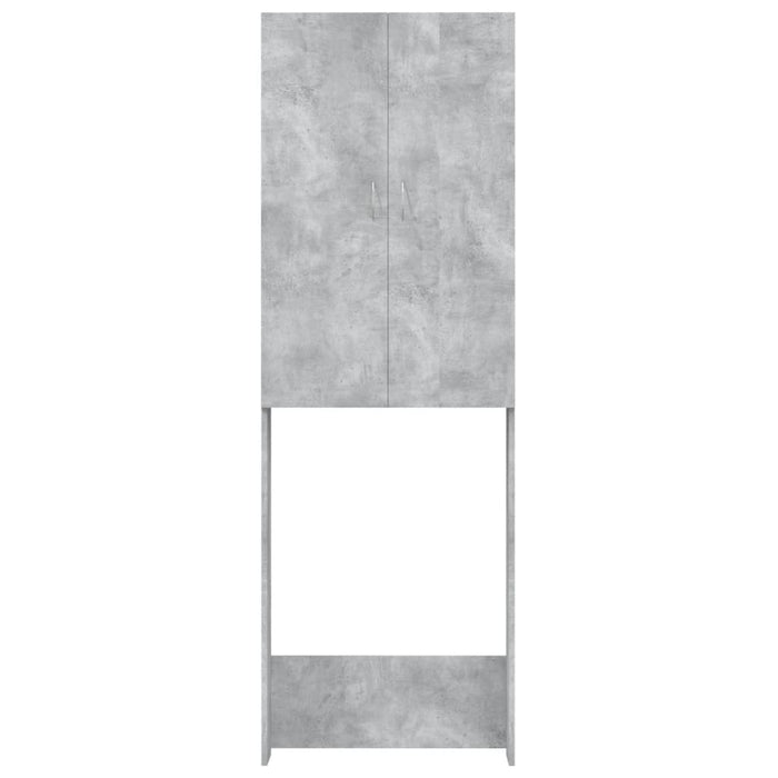 Mobile per Lavatrice Grigio Cemento 64x25,5x190 cm 808417