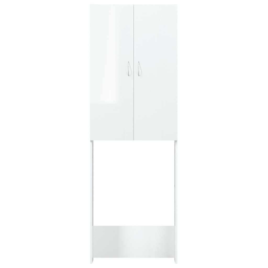 Mobile per Lavatrice Bianco Lucido 64x25,5x190 cm cod mxl 75903