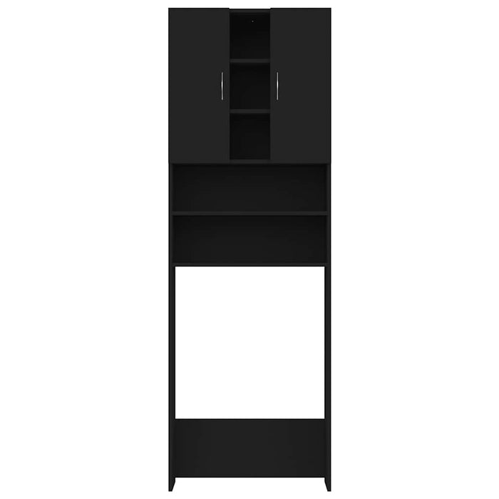 Mobile per Lavatrice Nero 64x25,5x190 cm 808423