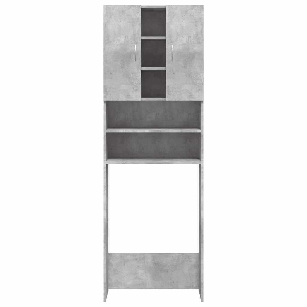 Mobile per Lavatrice Grigio Cemento 64x25,5x190 cm 808426