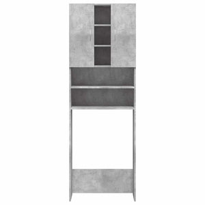 Mobile per Lavatrice Grigio Cemento 64x25,5x190 cm