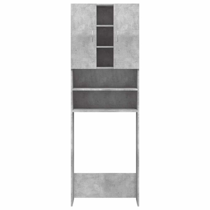 Mobile per Lavatrice Grigio Cemento 64x25,5x190 cm
