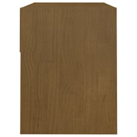 Comodini 2 pz 40x31x40 cm Marrone Miele Legno Massello di Pino cod mxl 31019