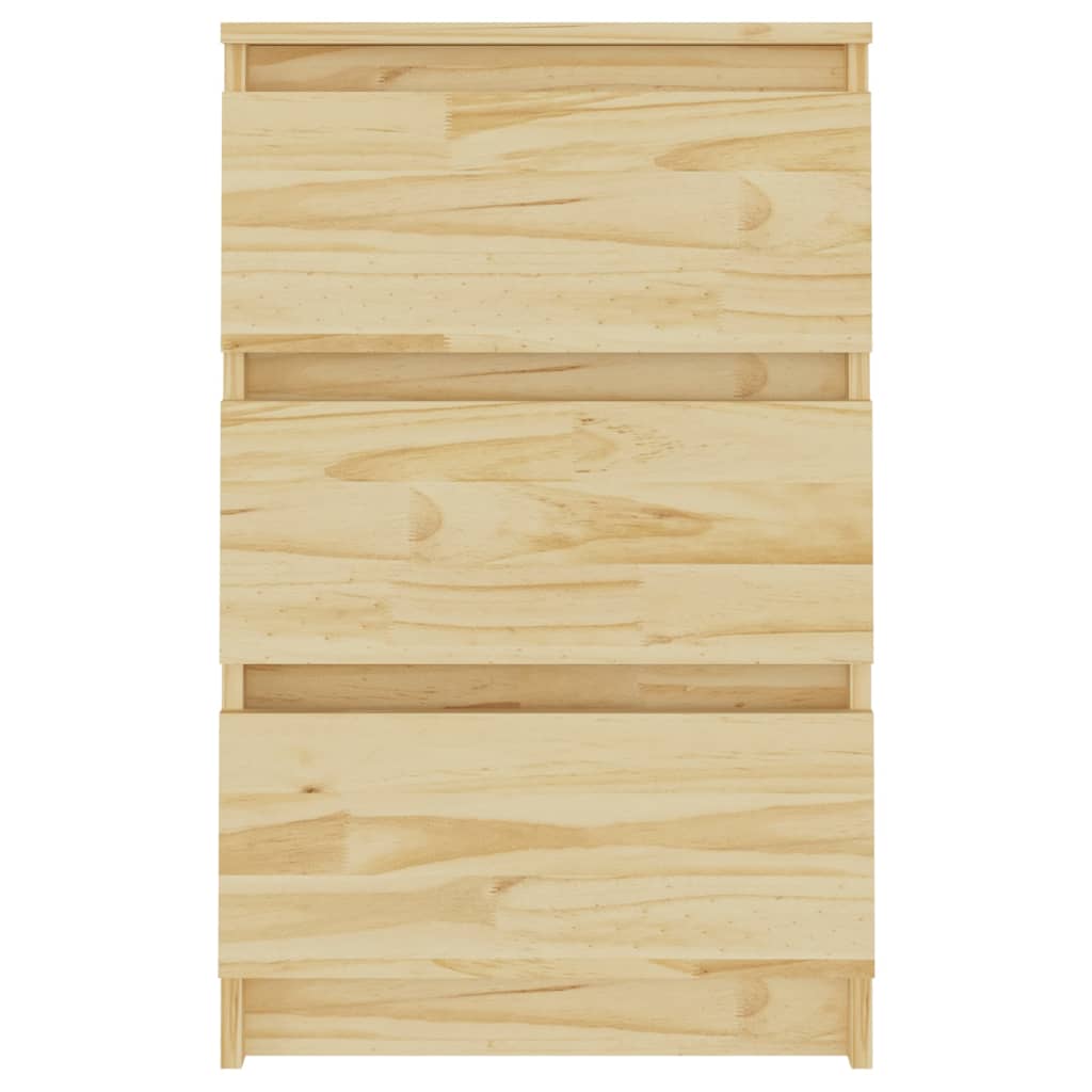 Comodini 2 pz 40x29,5x64 cm in Legno Massello di Pino 808084