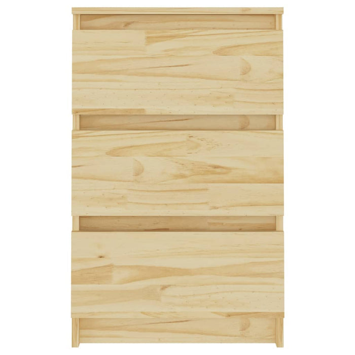 Comodini 2 pz 40x29,5x64 cm in Legno Massello di Pino 808084