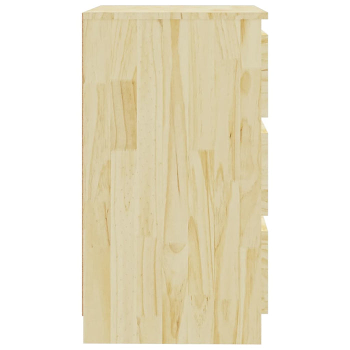 Comodino 60x36x64 cm in Legno Massello di Pino 808093