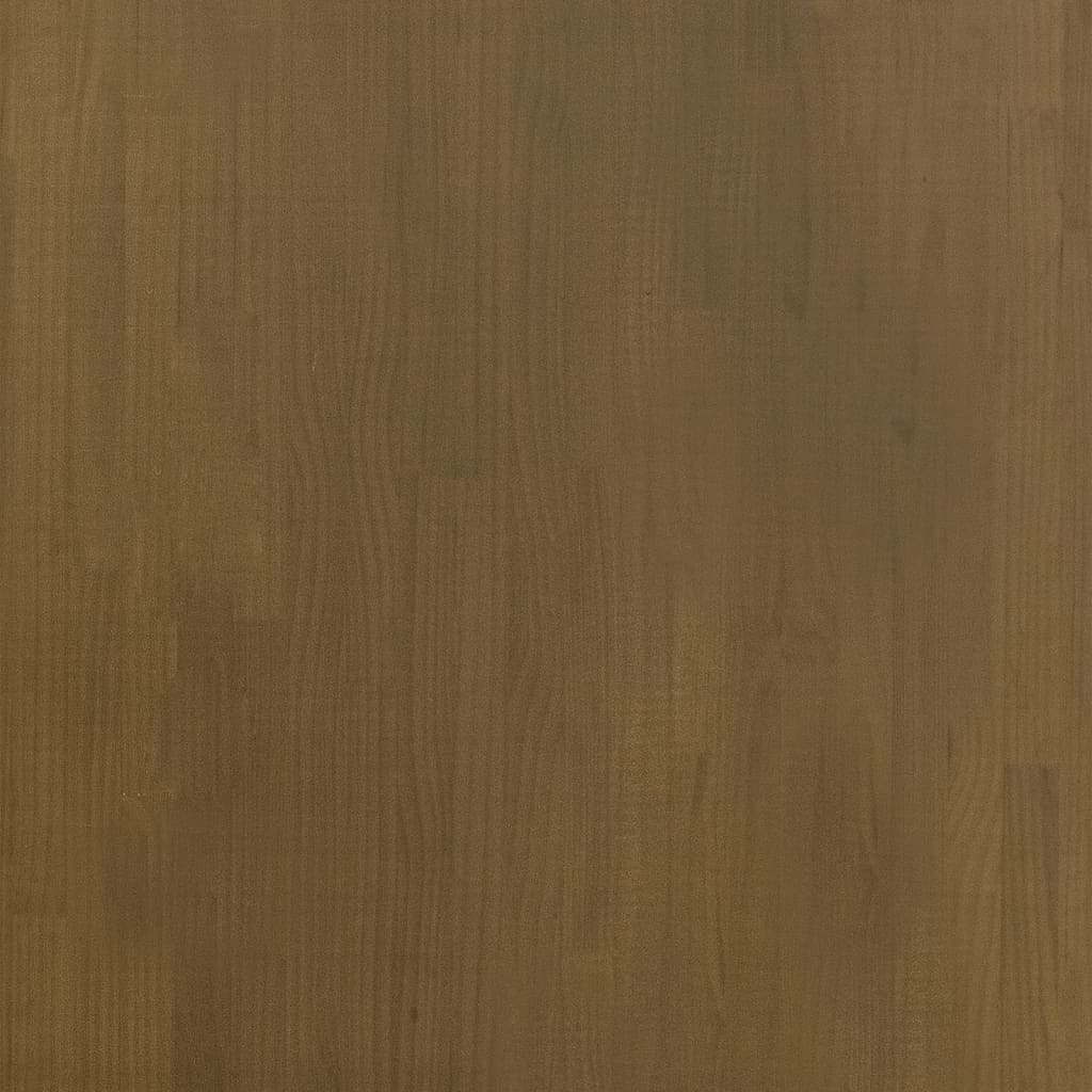 Comodino Marrone Ambrato 60x36x64 cm in Legno Massello di Pino 808096