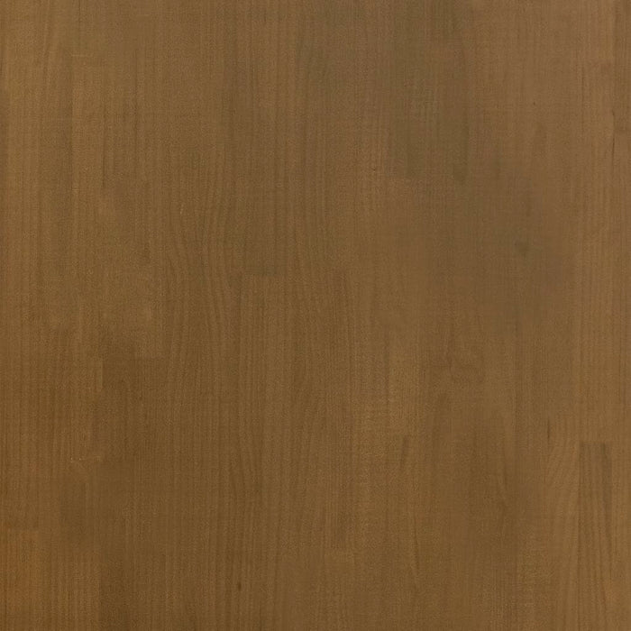 Comodino Marrone Ambrato 60x36x64 cm in Legno Massello di Pino 808096
