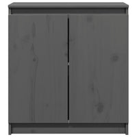 Armadietto Grigio 60x36x65 cm in Legno Massello di Pino 808100