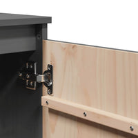 Armadietto Grigio 60x36x65 cm in Legno Massello di Pino 808100