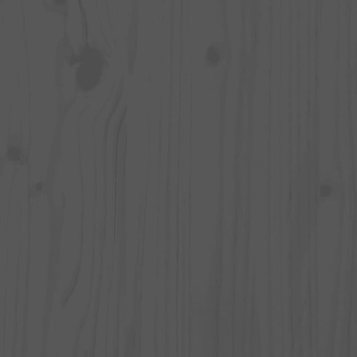 Armadietto Grigio 60x36x65 cm in Legno Massello di Pino 808100