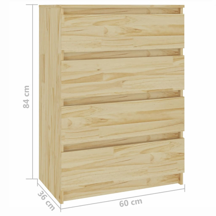 Armadietto 60x36x84 cm in Legno Massello di Pino 808103