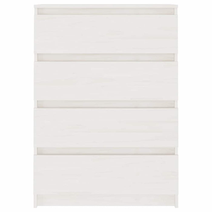 Credenza-Buffet-Armadio da cucina Bianca 60x36x84 cm in Legno Massello di Pino