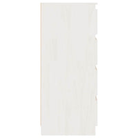 Credenza Bianca 60x36x84 cm in Legno Massello di Pino 808104