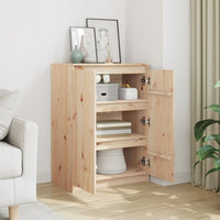 Credenza-Buffet-Armadio da cucina 60x36x84 cm in Legno Massello di Pino