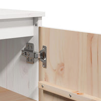 Credenza Bianca 60x36x84 cm in Legno Massello di Pino 808109