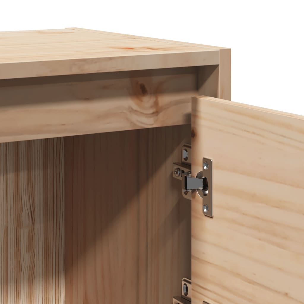 Comodino 40x30,5x40 cm in Legno Massello di Pino 808113