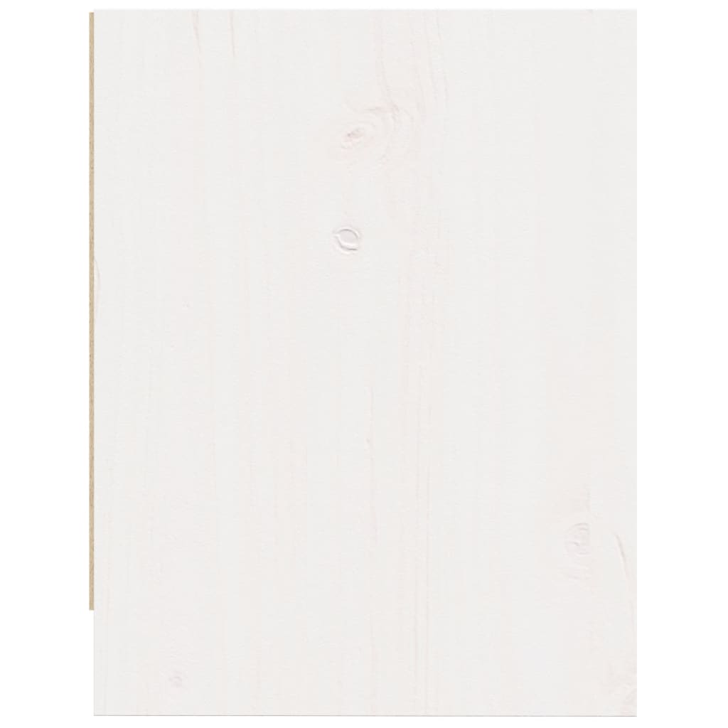 Comodini 2 pz Bianchi 40x30,5x40 cm in Legno Massello di Pino 808116