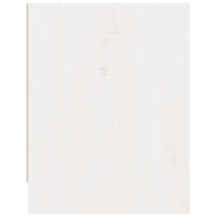 Comodini 2 pz Bianchi 40x30,5x40 cm in Legno Massello di Pino 808116