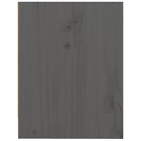 Comodino Grigio 40x30,5x40 cm in Legno Massello di Pino cod mxl 30448