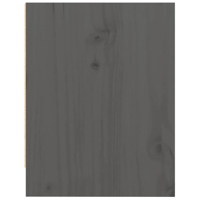 Comodino Grigio 40x30,5x40 cm in Legno Massello di Pino cod mxl 30448