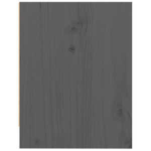 Comodini 2 pz Grigi 40x30,5x40 cm in Legno Massello di Pino cod mxl 30502
