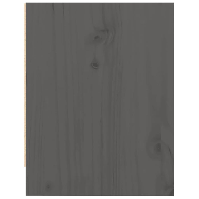 Comodini 2 pz Grigi 40x30,5x40 cm in Legno Massello di Pino cod mxl 30502