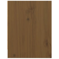 Comodino Marrone Ambra 40x30,5x40 cm in Legno Massello di Pino 808119