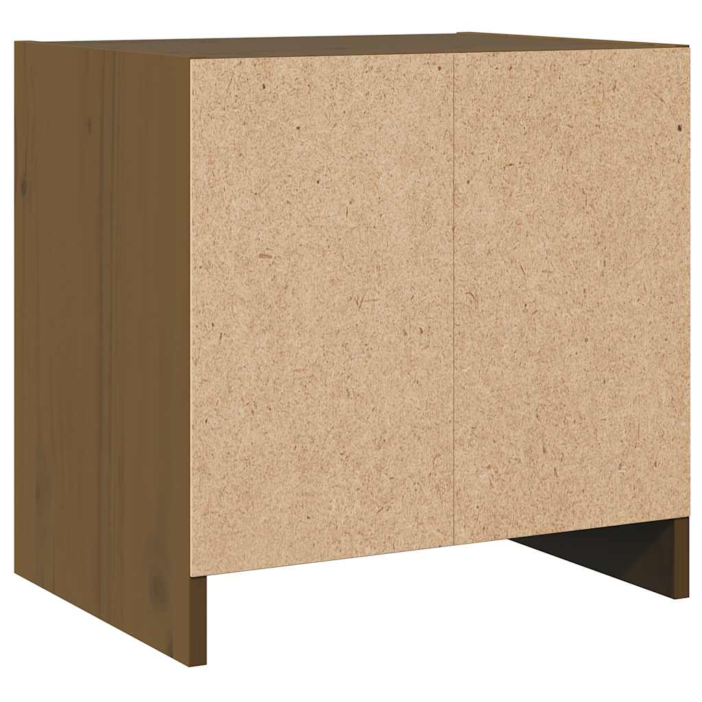 Comodini 2 pz Marrone Miele 40x30,5x40 cm in Massello di Pino cod mxl 30011