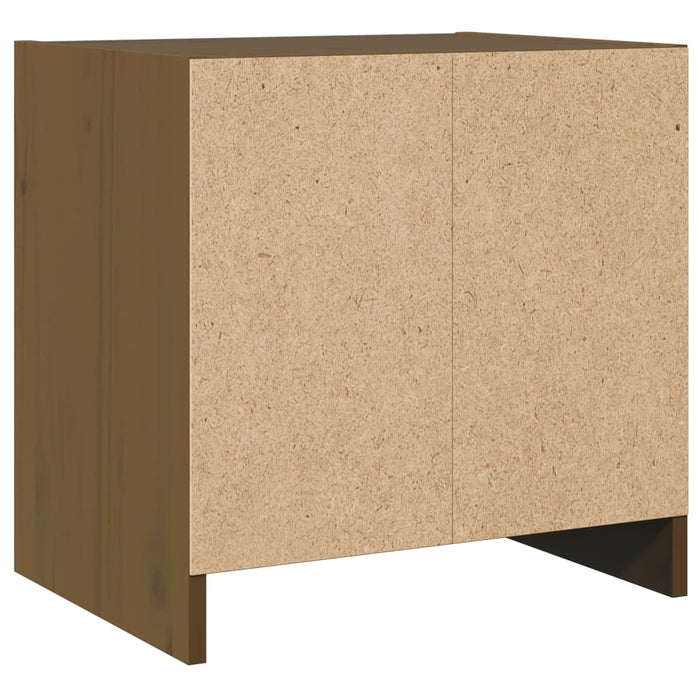 Comodini 2 pz Ambra 40x30,5x40 cm in Legno Massello di Pino 808120