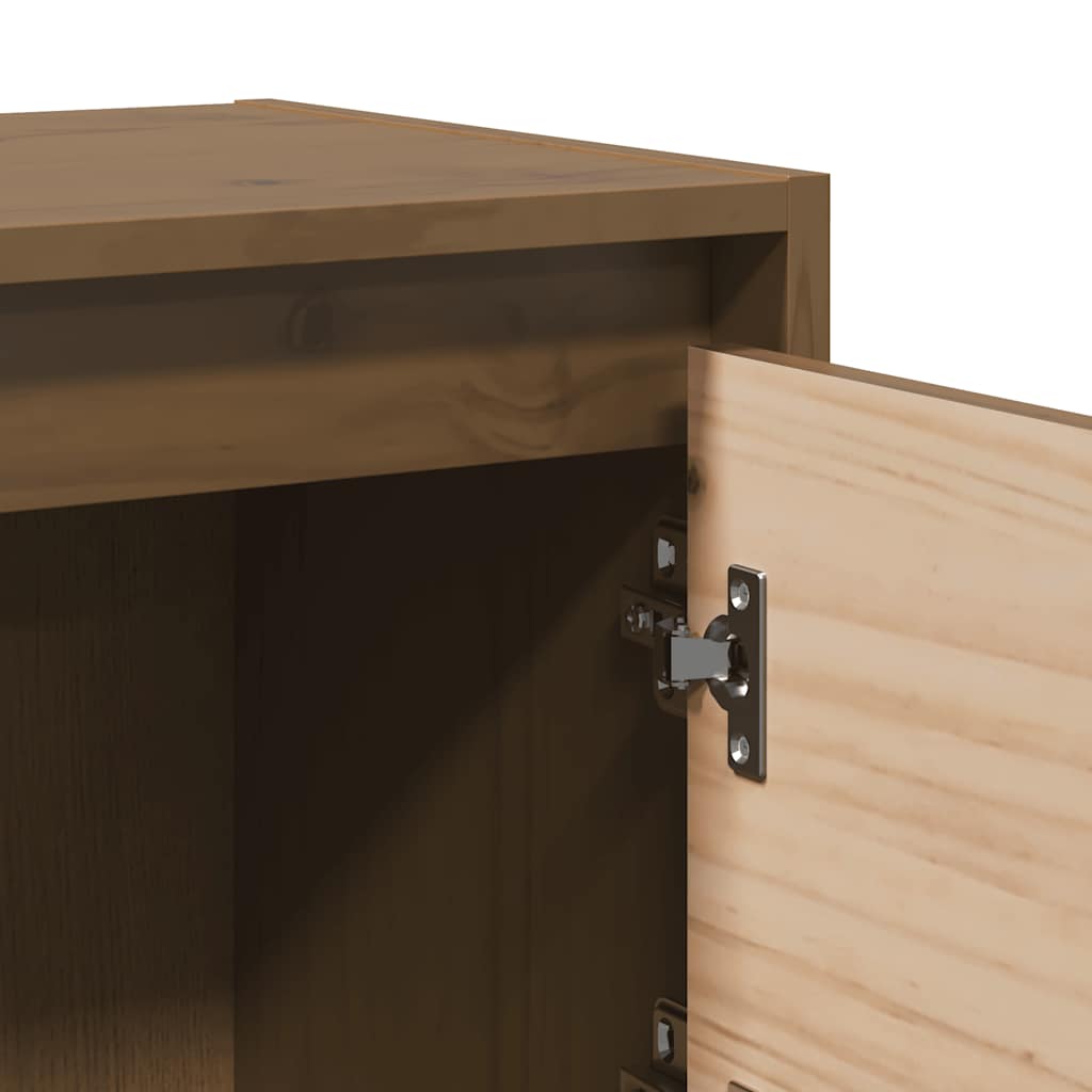 Comodini 2 pz Marrone Miele 40x30,5x40 cm in Massello di Pino cod mxl 30011