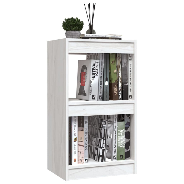 Libreria Bianca 40x30x71,5 cm in Legno Massello di Pino cod mxl 22933