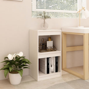 Libreria Bianca 40x30x71,5 cm in Legno Massello di Pino cod mxl 22933
