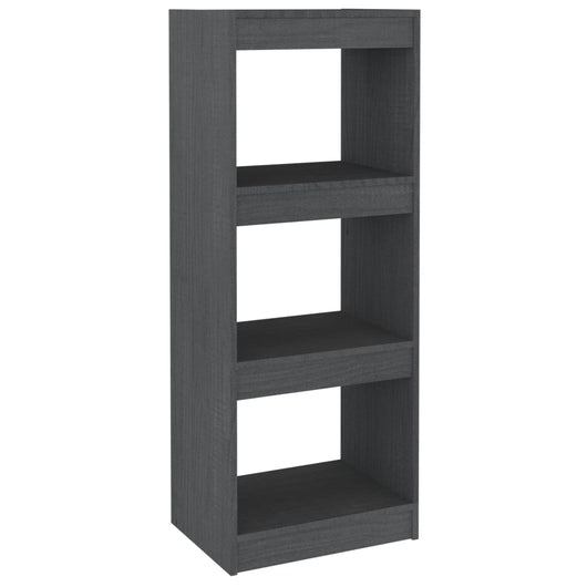 Libreria/Divisorio Grigio 40x30x103,5 cm Legno Massello di Pino 808140