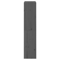 Libreria/Divisorio Grigio 60x30x135,5 cm Legno Massello di Pino 808170