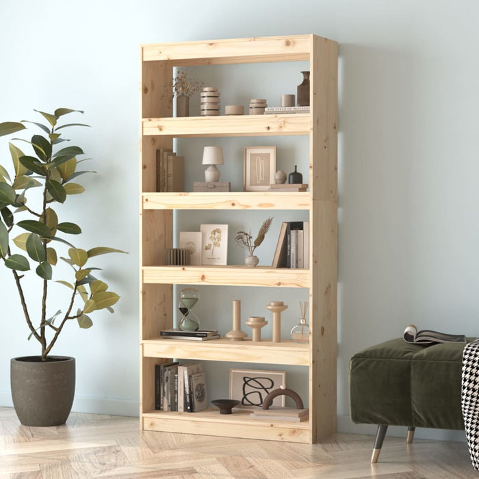 Libreria/Divisorio 80x30x167,4 cm Legno Massello di Pino cod mxl 12755