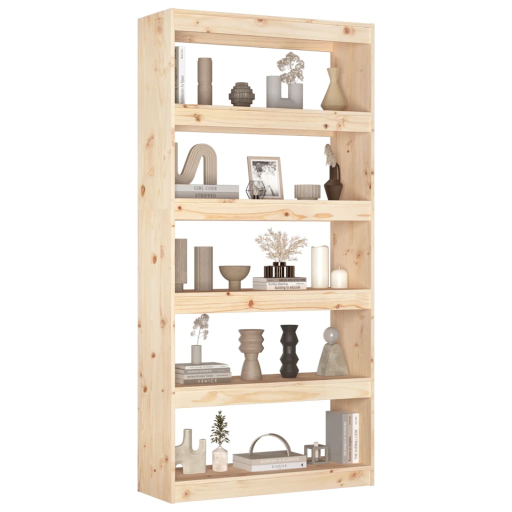 Libreria/Divisorio 80x30x167,4 cm Legno Massello di Pino cod mxl 12755