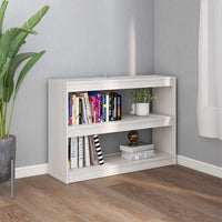 Libreria/Divisorio Bianco 100x30x71,5 cm Legno Massello di Pino cod mxl 19760