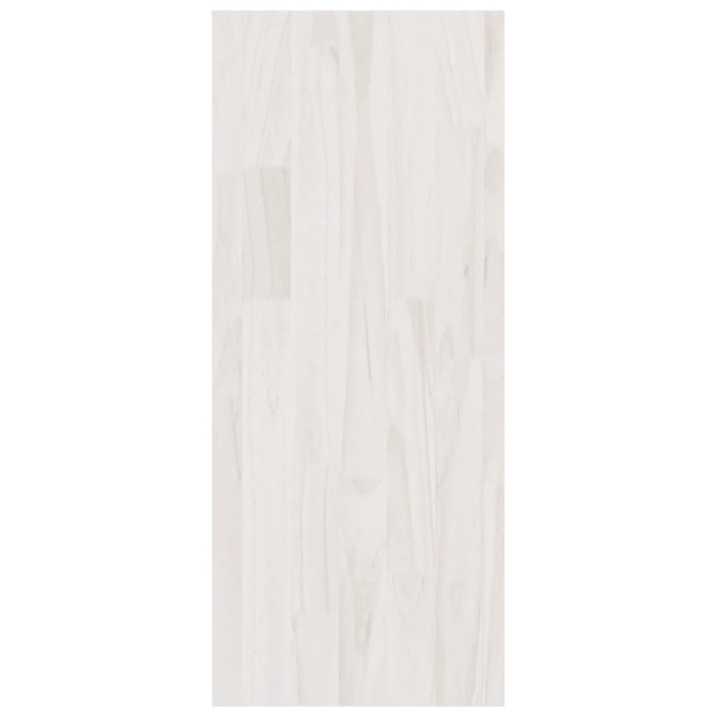 Divisorio-Paravento Bianco 100x30x71,5 cm Legno Massello di Pino