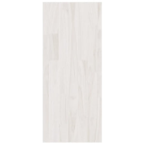 Divisorio-Paravento Bianco 100x30x71,5 cm Legno Massello di Pino