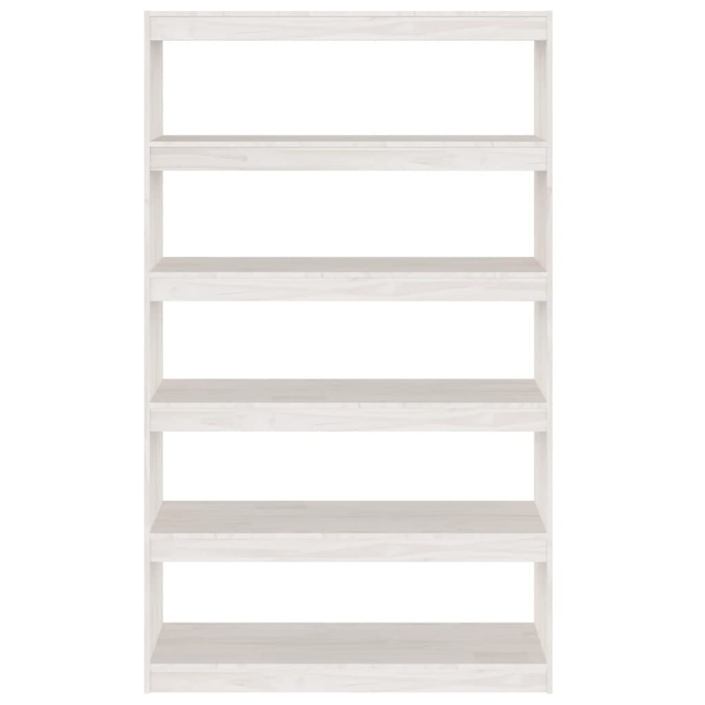 Libreria/Divisorio Bianco 100x30x167,5 cm in Massello di Pino 808224