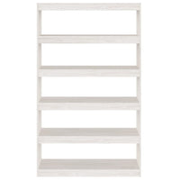 Libreria/Divisorio Bianco 100x30x167,5 cm in Massello di Pino 808224