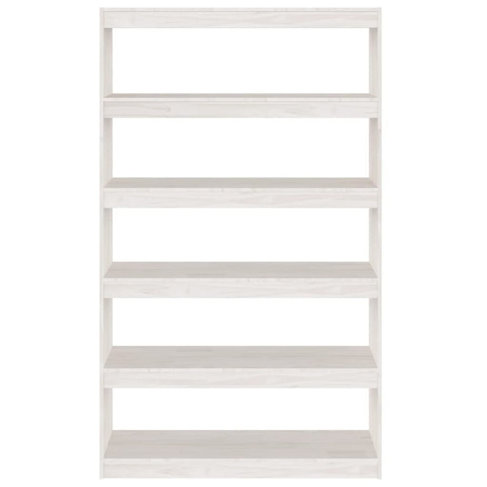 Libreria/Divisorio Bianco 100x30x167,5 cm in Massello di Pino 808224