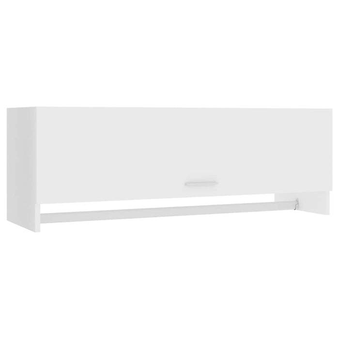 Armadio Bianco 100x32,5x35 cm in Legno Multistrato 808233